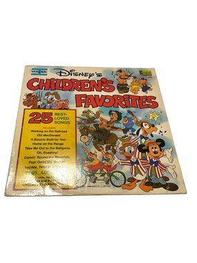 Disneys Childrens Favorites Vinyl Record Vol 1 Disneyland Records 2505 25 Songs